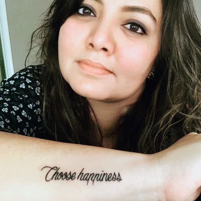 Choose Happiness tattoo